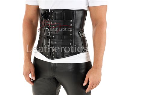 leather corset male